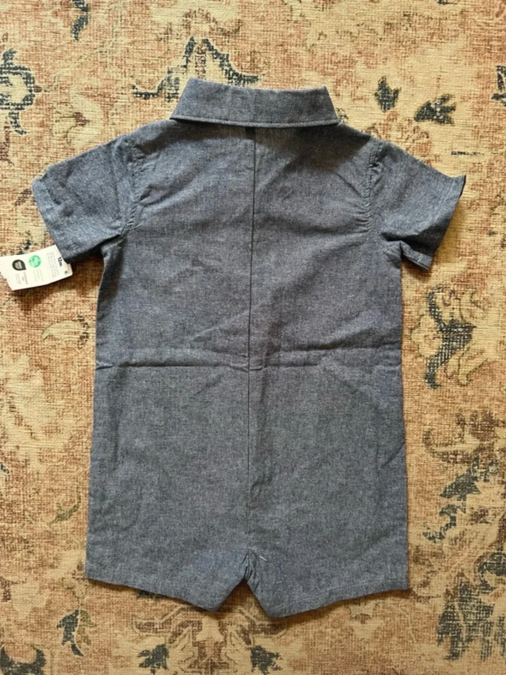🌵3/$20 Carter’s Chambray Romper Blue 12M NWT